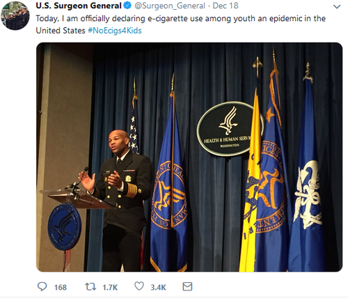 Surgeon General Twitter Screenshot